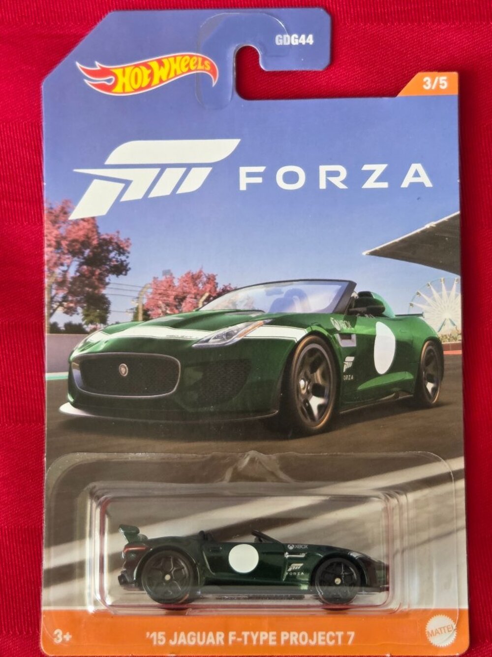 2021 HOT WHEELS, FORZA, '15 JAGUAR F-TYPE PROJECT 7, MINT IN THE PACKAGE!!!